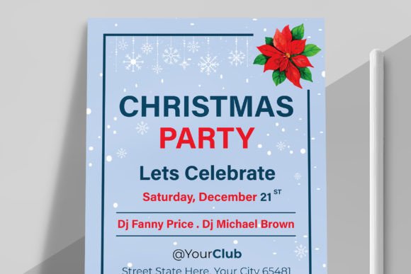 Christmas Party Flyer Template: A Modern Design Asset