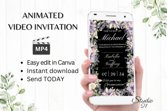 Digital Groomsman Proposal W3411GM: A Modern Twist on Asking Your Best Man