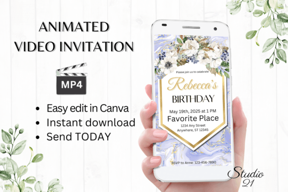 Elegant Invitations in Minutes: The Digital Marble Birthday Invite