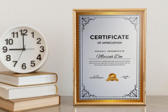 Elevate Recognition: The Modern Classy Certificate Layout