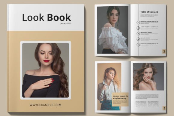 Look Book Template Magazine Design: A Modern Layout