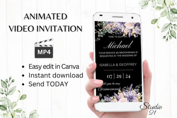 Make It Official: The Digital Groomsman Proposal W3413GM