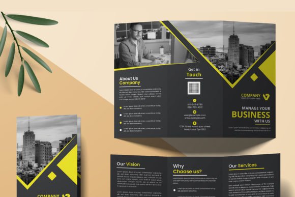 Master Your Corporate Message with a Trifold Brochure Template