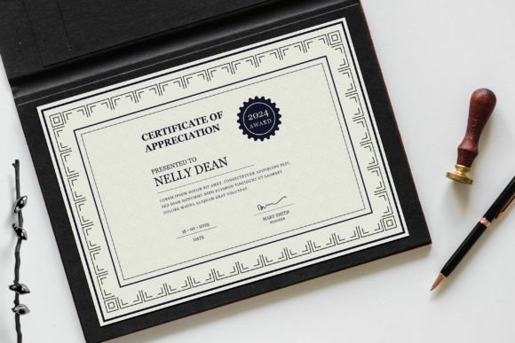Modern Classy Certificate Template: A Design Overview