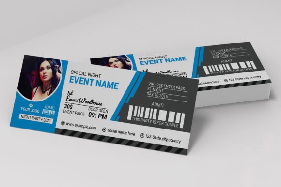 Modern Event Ticket Template Design for Any Occasion