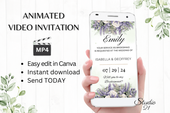 Say It With Style: The Digital Bridesmaid Proposal W3418M