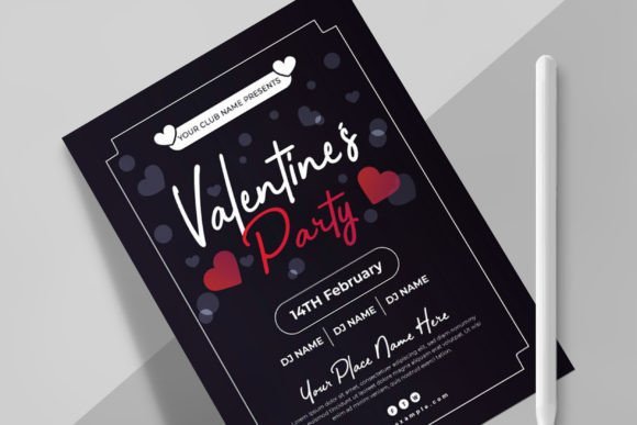Valentine Party Flyer Template Design: Your Event’s Best First Impression
